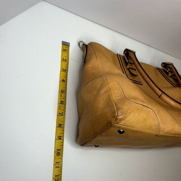 Vintage Coach Hamilton Tan Leather Shoulder Bag Purse Large Womens Designer - Picture 13 of 13